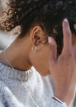 Midi Wave Hoop Earrings by DaisyV Jewellery