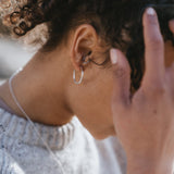 Midi Wave Hoop Earrings by DaisyV Jewellery