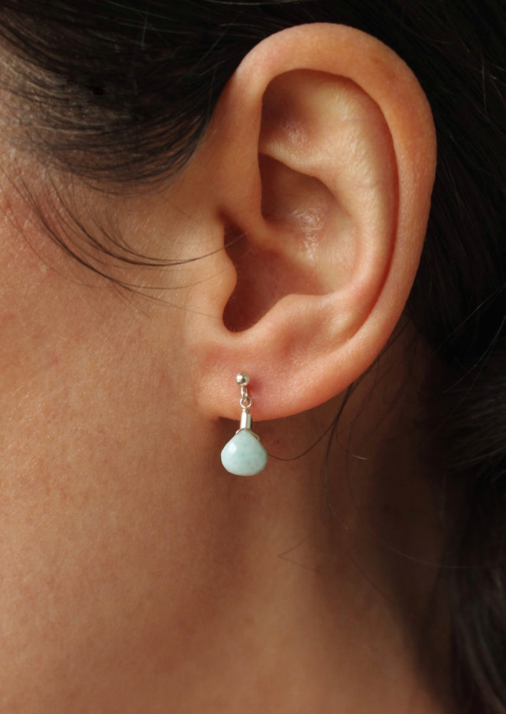 Larimar Stud Earrings by Sadie Jewellery