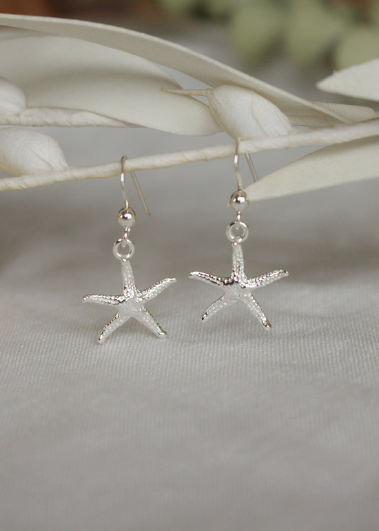 Load image into Gallery viewer, Starfish Hook Earrings by Yemaya
