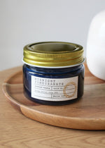 Midnight Pomegranate Blue Glass Jar Candle