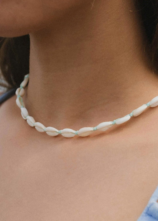 Livadi Cowrie Shell Choker Necklace by Pineapple Island