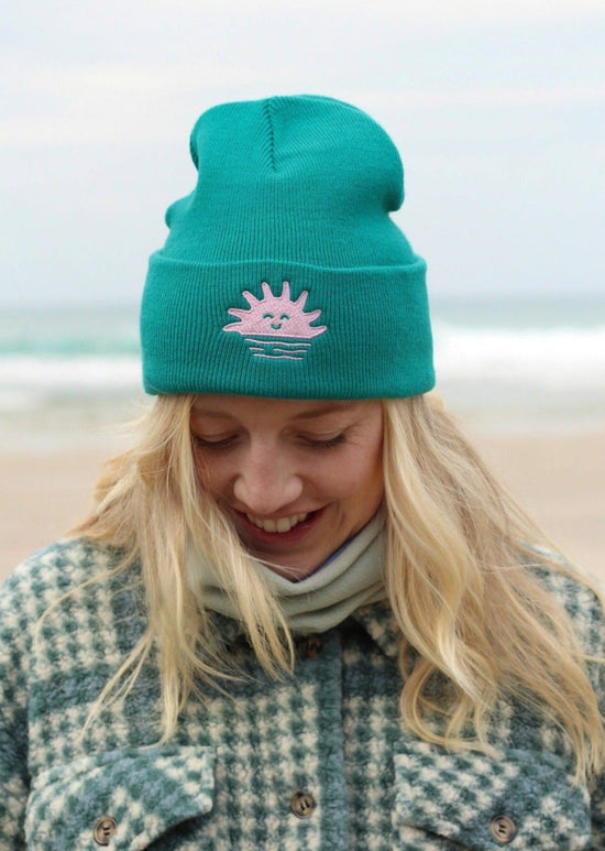 Load image into Gallery viewer, Dawn Patrol Classic Beanie in Turquoise

