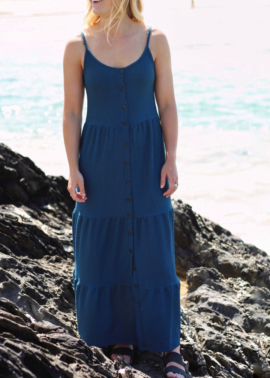 Cocoa Tiered Maxi Dress
