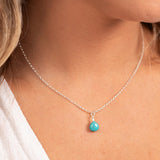 Turquoise Pendant Necklace by Sadie Jewellery