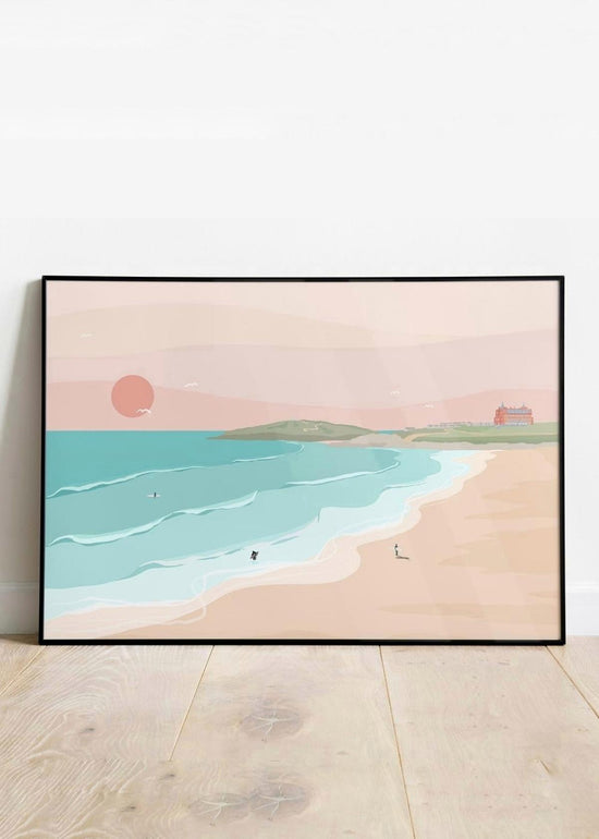 Load image into Gallery viewer, Fistral Beach Newquay Art Print
