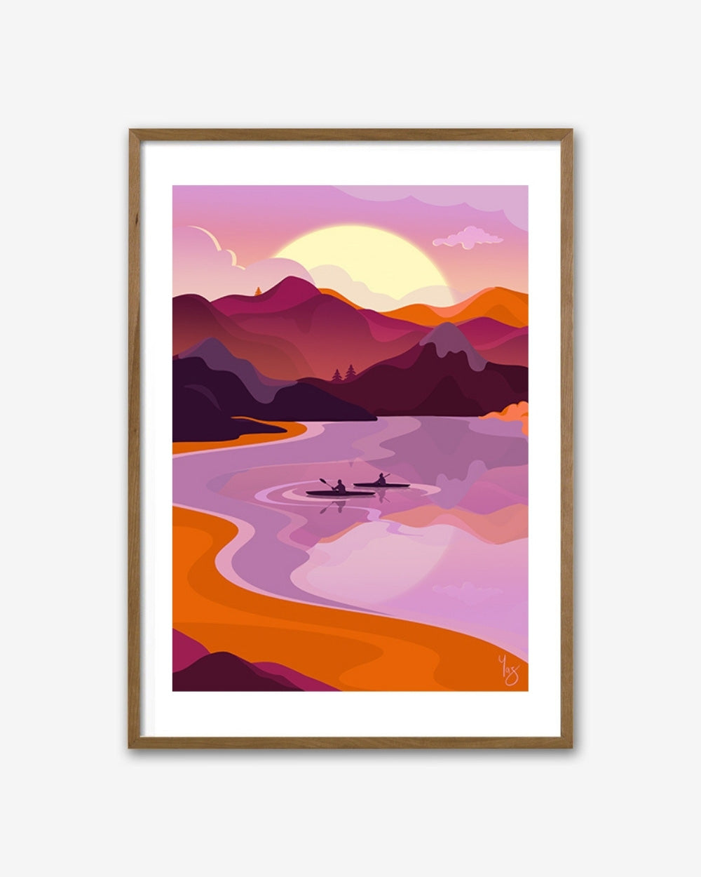Load image into Gallery viewer, Sunset Lake Limited Edition Print by Yaz Baxter
