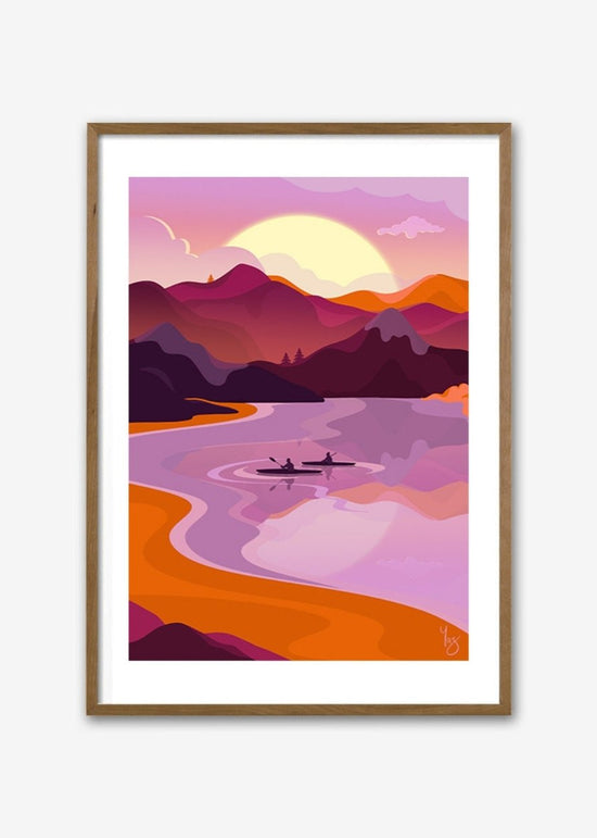 Sunset Lake - Limited Edition Art Print