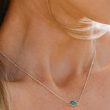 Turquoise Bubble Chain Necklace by Tropical Tribe