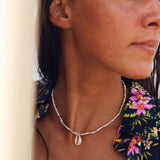 White Waikiki Cowrie Necklace by At Aloha