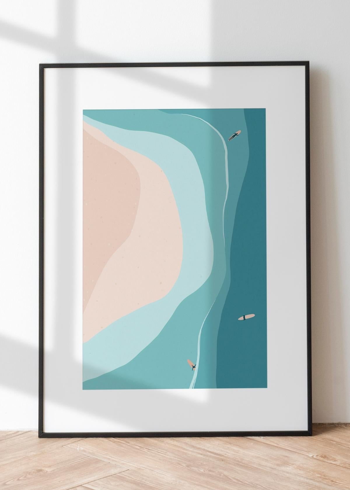 Load image into Gallery viewer, Ocean Surf Art Print
