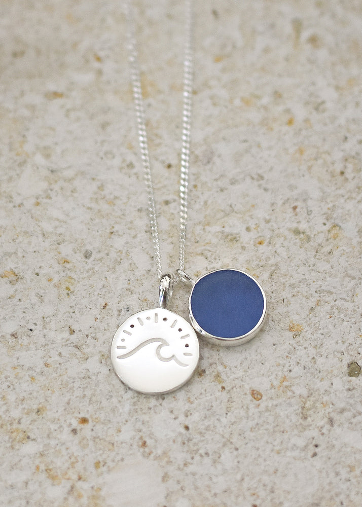 Live By The Tides Sea Glass Necklace by Shimmy Bracelets