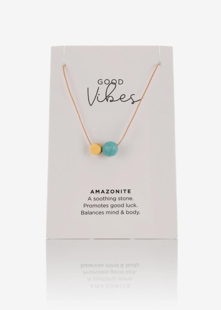 Amazonite Cord Necklace by One & Eight