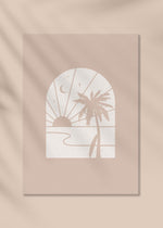 Palm Tree Sunset Art Print