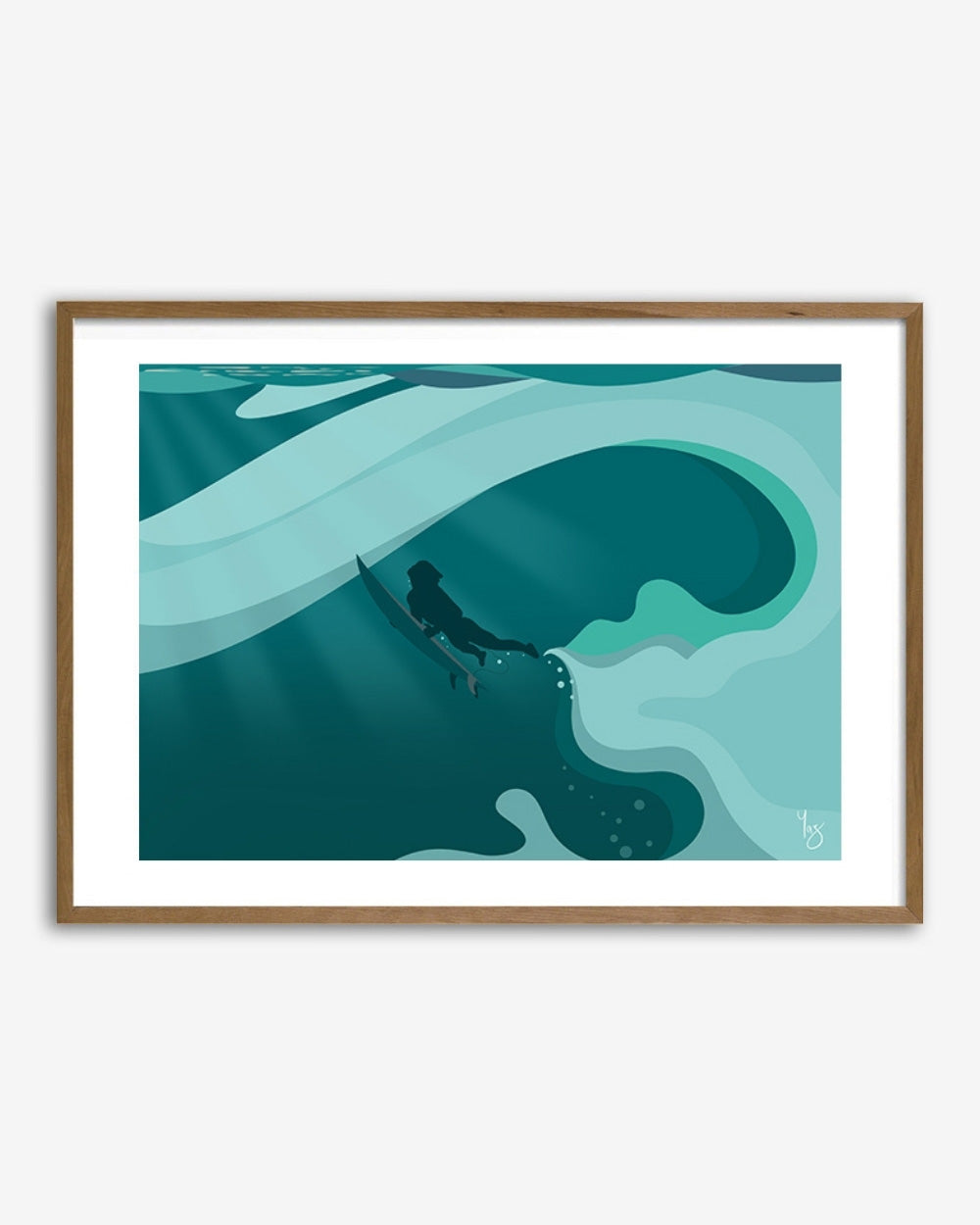 Load image into Gallery viewer, Duck Dive Limited Edition Print by Yaz Baxter
