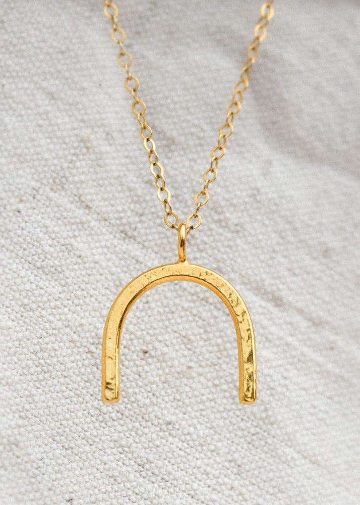 Gold Arch Necklace by Catch The Sunrise