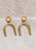 Gold Arch Stud Earrings by Catch The Sunrise