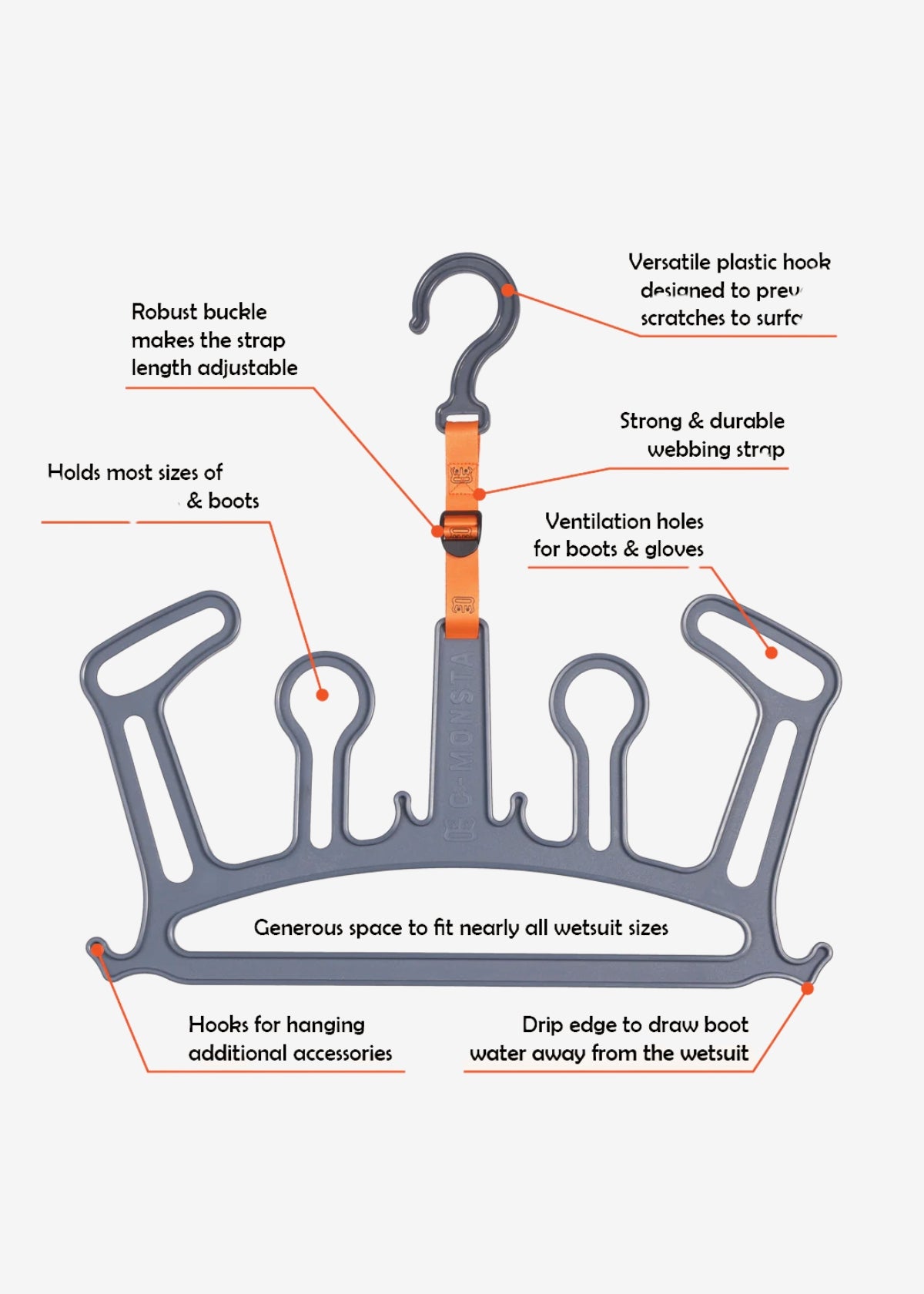 C-Monsta Wetsuit, Boots & Gloves Hanger