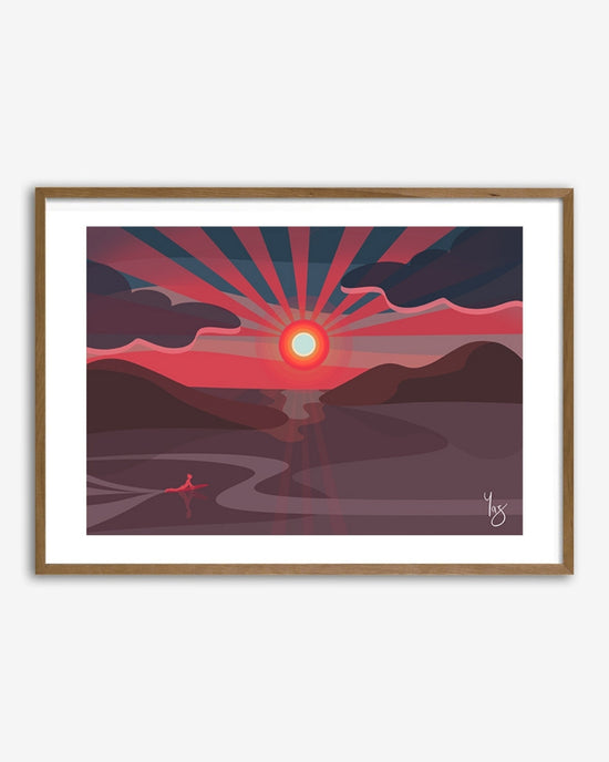 Load image into Gallery viewer, Violet Sun Limited Edition Print by Yaz Baxter
