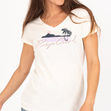 Paradise Calling V-Neck Tee by Rip Curl