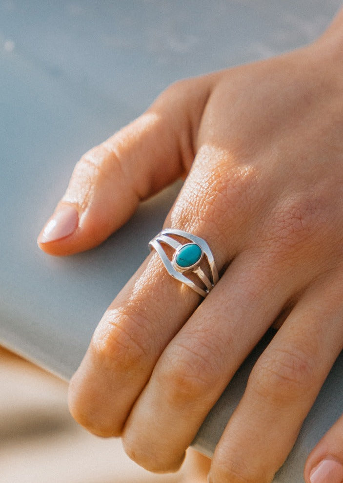 Blue Rock Ring by At Aloha