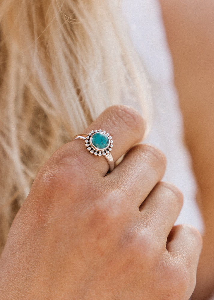 Turquoise Marina Ring by Tropical Tribe