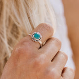 Turquoise Marina Ring by Tropical Tribe