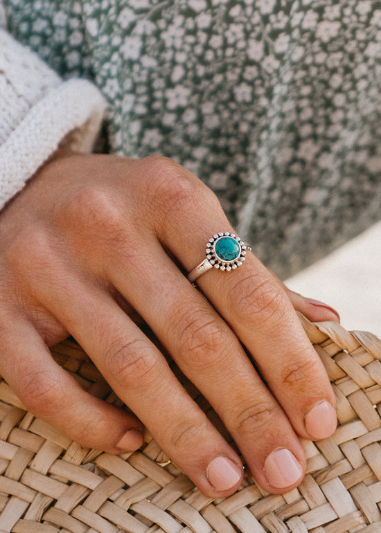 Turquoise Marina Ring by Tropical Tribe