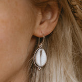 Mira Cowrie Shell Hook Earrings by Tropical Tribe