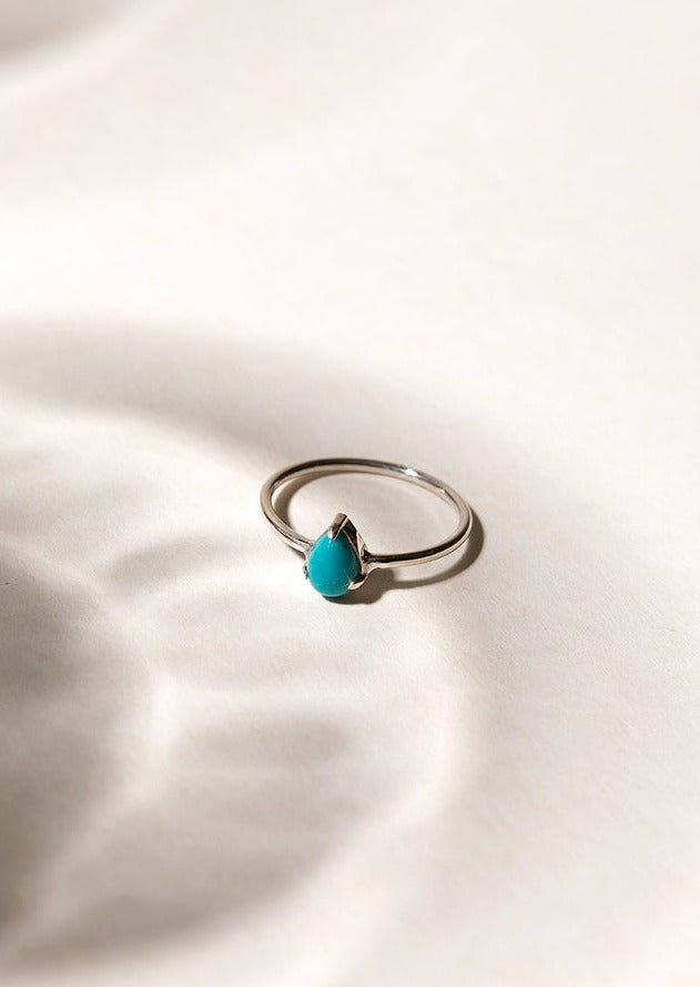 Bowie Turquoise Drop Ring by At Aloha