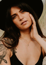 Gold Moon Necklace by Catch The Sunrise
