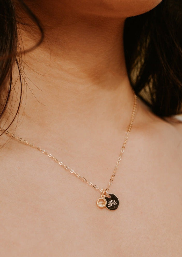 Gold Sunset Necklace by Catch The Sunrise