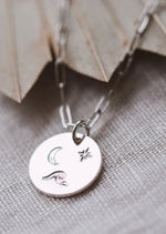 Silver Starlit Seas Necklace by Catch The Sunrise