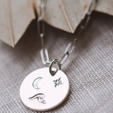 Silver Starlit Seas Necklace by Catch The Sunrise