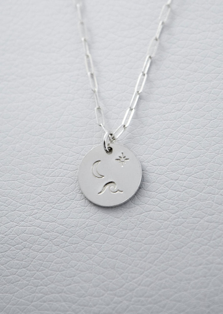 Silver Starlit Seas Necklace by Catch The Sunrise