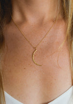 Gold Luna Necklace by Catch The Sunrise