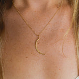 Gold Luna Necklace by Catch The Sunrise