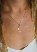 Gold Luna Necklace by Catch The Sunrise