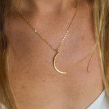Gold Luna Necklace by Catch The Sunrise