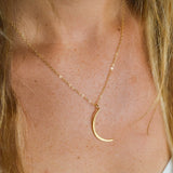 Gold Luna Necklace by Catch The Sunrise