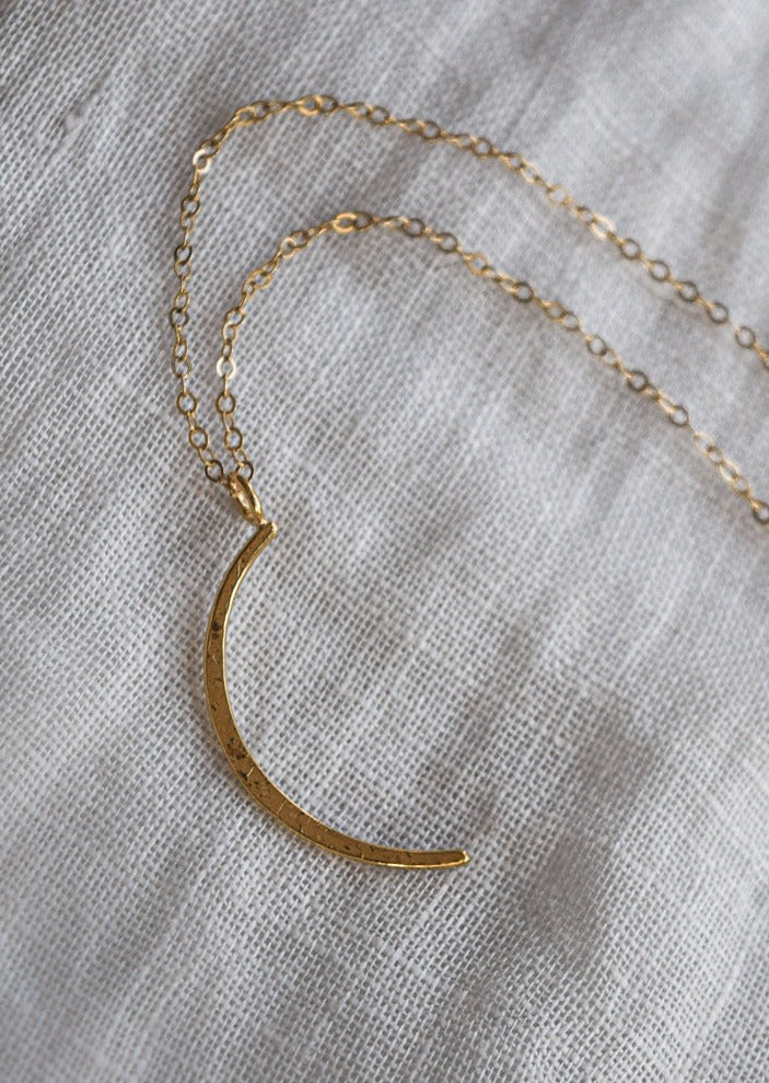 Gold Luna Necklace by Catch The Sunrise