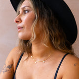 Gold Arrows Necklace by Catch The Sunrise
