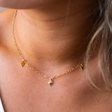 Gold Arrows Necklace by Catch The Sunrise