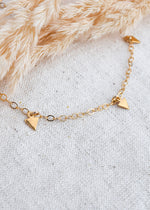 Gold Arrows Necklace by Catch The Sunrise