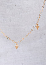 Gold Arrows Necklace by Catch The Sunrise