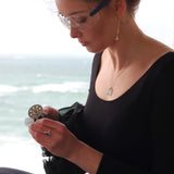 Thin Mermaid Scale Sterling Silver Ring by Sadie Jewellery