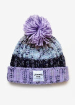 'Vitamin Sea' Pom Pom Beanie in Violet Shores