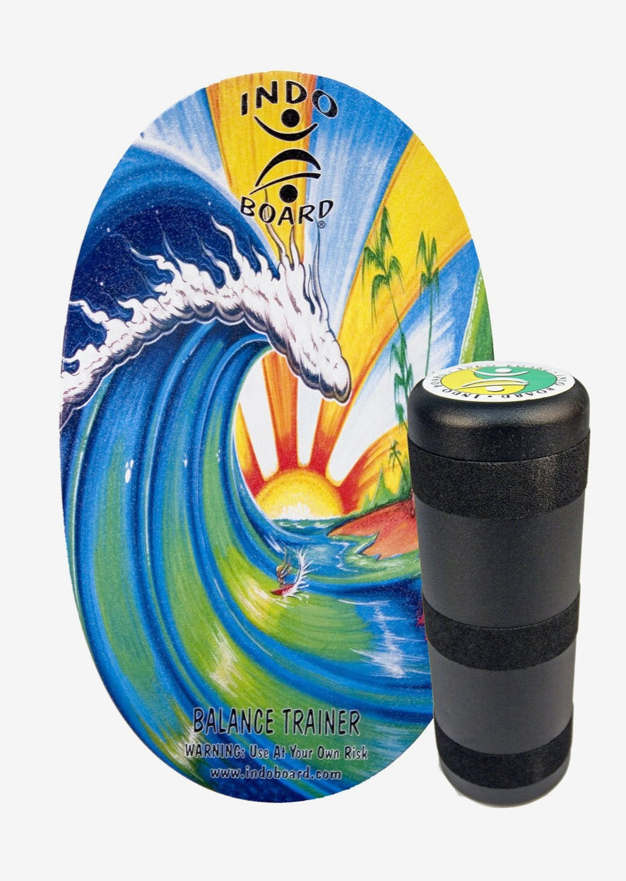 Indo Board Original Deck & Roller in Bamboo Beach