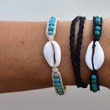 Single Wrap Cowrie Shell Bracelet