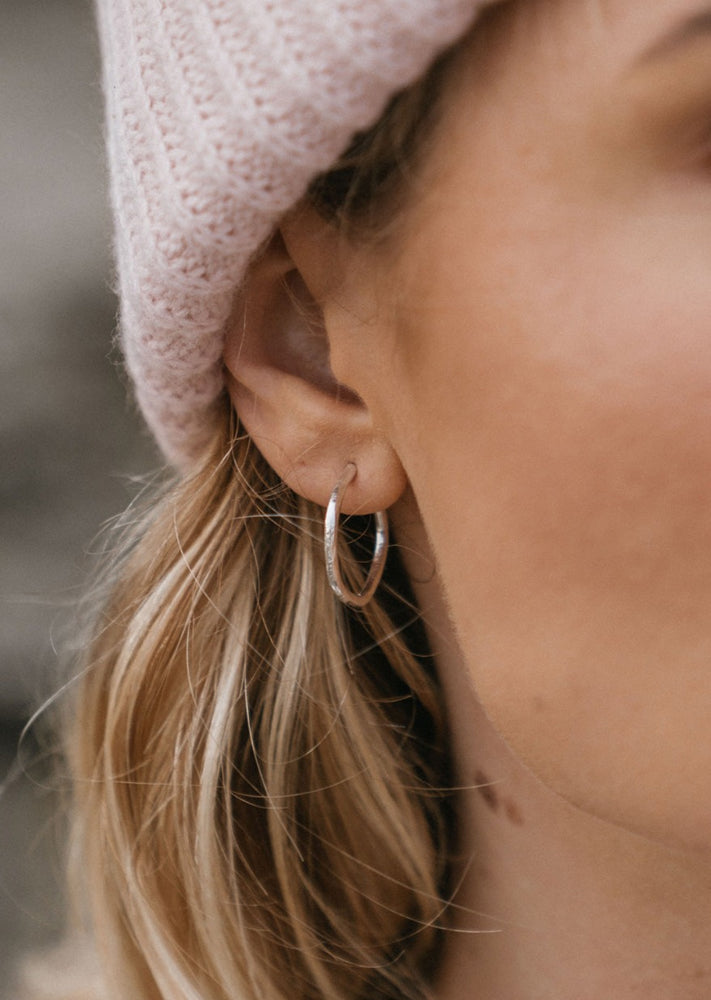 Midi Wave Hoop Earrings by DaisyV Jewellery